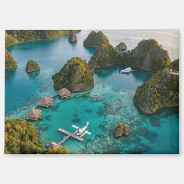Imán Vista del paraíso de las islas Raja Ampat Piaynemo