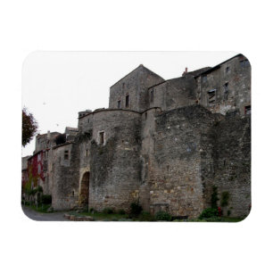Imán Vista del pueblo fortificado (foto) 2