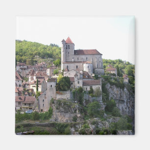 Imán Vista del pueblo y de la iglesia (foto) 3