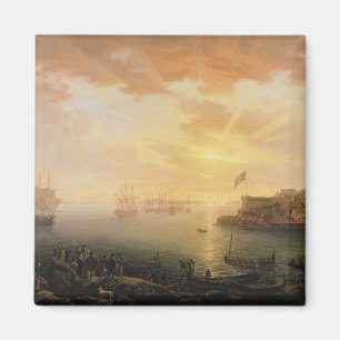 Imán Vista del puerto de Brest, 1796
