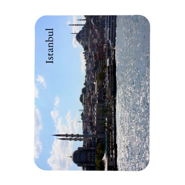 Imán Vista del puerto de Estambul (Vertical)
