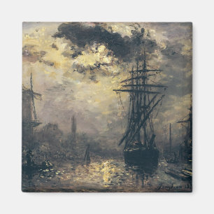 Imán Vista del puerto, o los molinoes de viento adentro