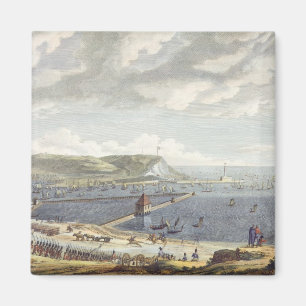 Imán Vista del puerto y de la rada de Boulogne en