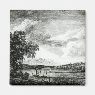 Imán Vista del río del Hudson de Pakepsey