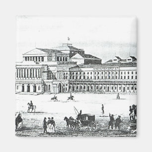 Imán Vista del teatro magnífico, Varsovia
