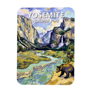 Imán Vista del túnel del oso El Capitan de Yosemite Art