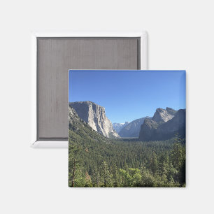 Imán Vista del túnel Valle de Yosemite Azul Fotografía