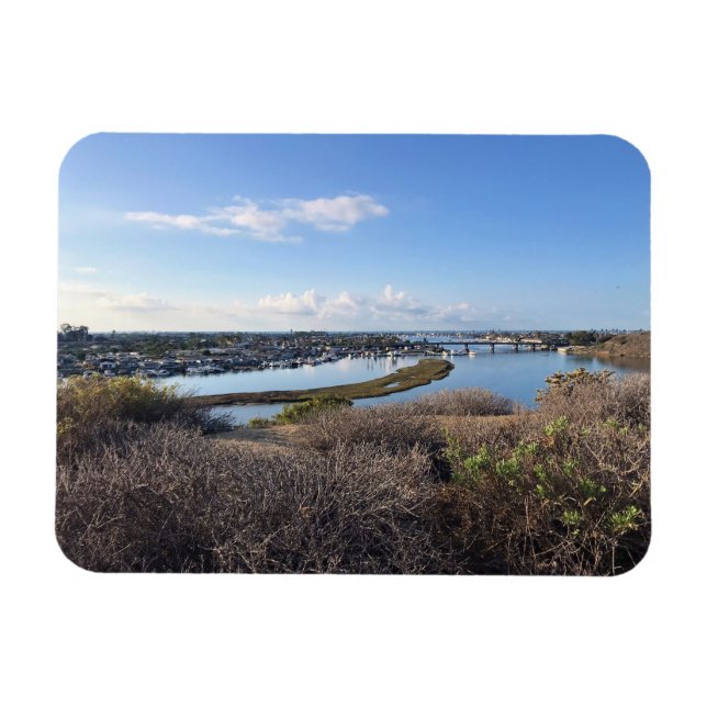 Imán Vista desde Castaways Park, Newport Beach, CA (Horizontal)