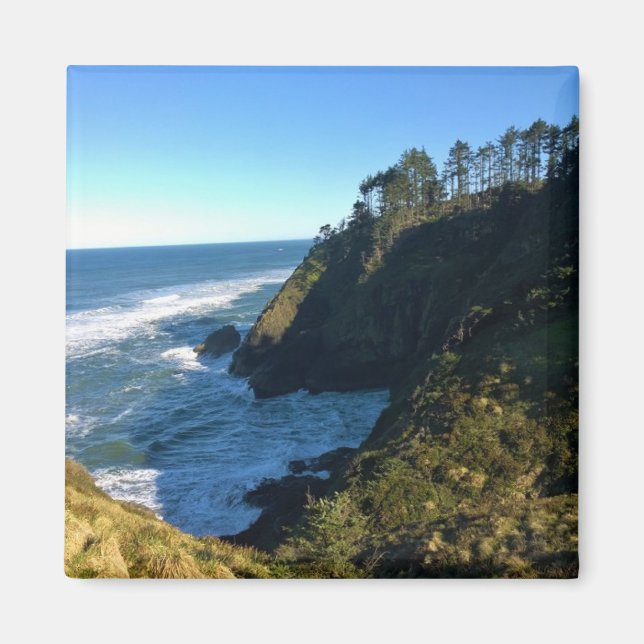 Imán Vista desde el faro North Head, Washington (Frente)