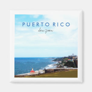 Imán Vista desde El Morro, San Juan, Puerto Rico