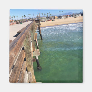 Imán Vista desde el muelle, Newport Beach, California