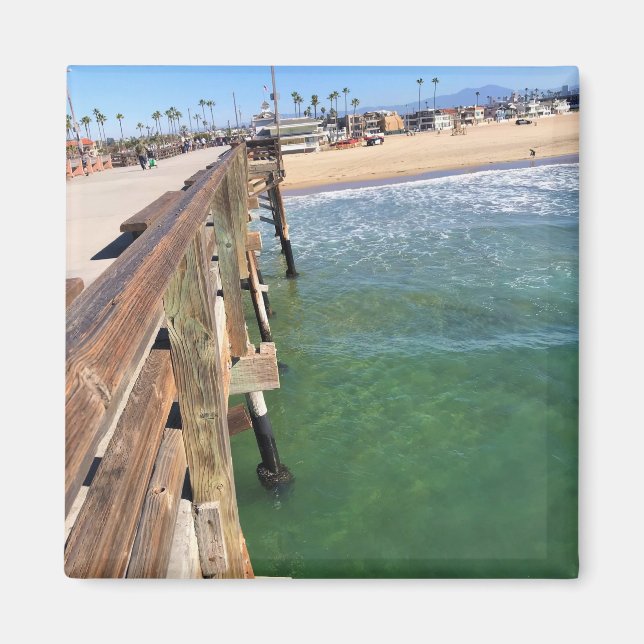 Imán Vista desde el muelle, Newport Beach, California (Frente)