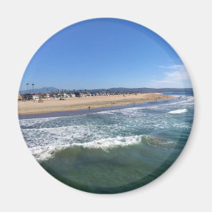 Imán Vista desde el muelle, Newport Beach, California