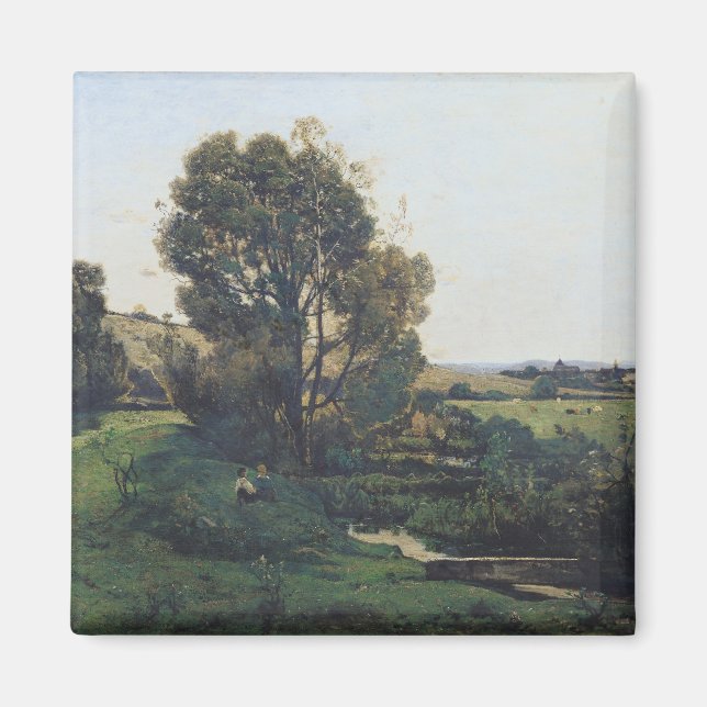 Imán Vista desde Moncel-sur-Seine, c.1868 (Frente)