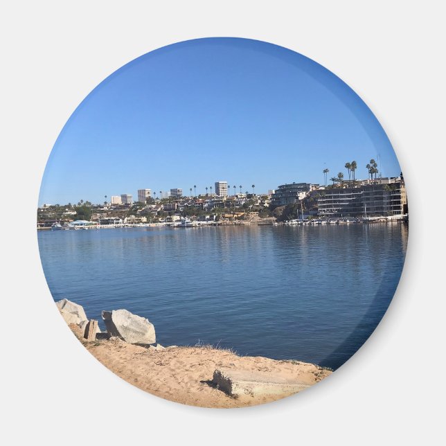 Imán Vista desde Wedge, Newport Beach, California (Frente)