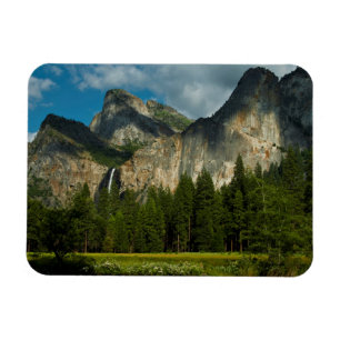 Imán Vista dramática del valle de Yosemite desde las pu
