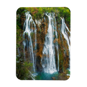 Imán Vista elevada de la cascada, Croacia