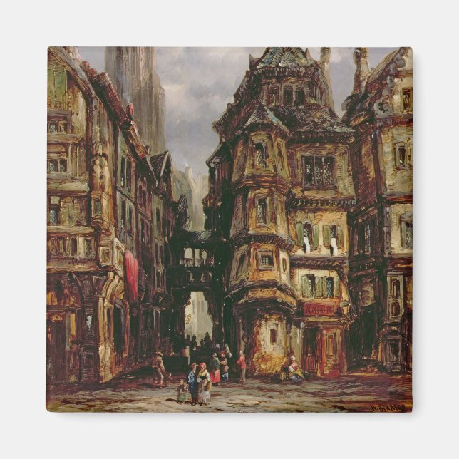 Imán Vista en el barrio judío, Frankfurt, 1877 (petróle (Frente)