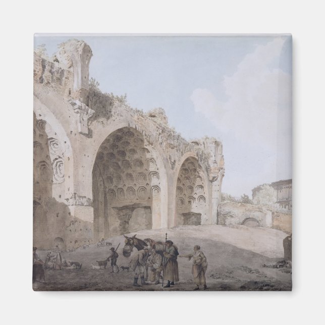 Imán Vista en el Foro Romano (El Templo de la Paz) 1779 (Frente)