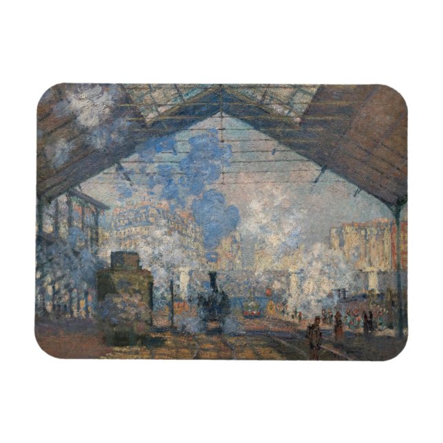 Imán Vista exterior de la estación Claude Monet - Saint (Horizontal)