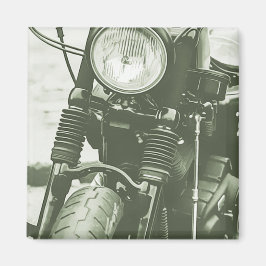 Imán Vista frontal de una foto de una motocicleta de cr