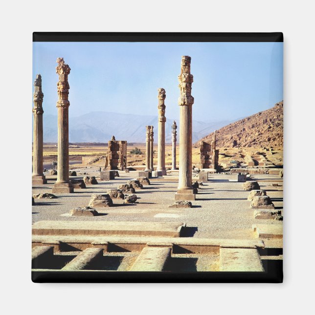 Imán Vista general de la Apadana fundada c.518 BC (Frente)