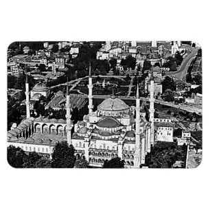 Imán Vista general de la mezquita azul de Estambul Turq