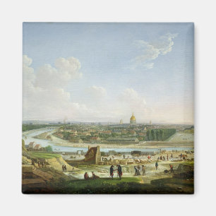 Imán Vista general de París de la colina de Chaillot