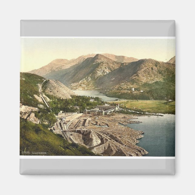 Imán Vista general, Llanberis, Gales rara Fotografía (Frente)