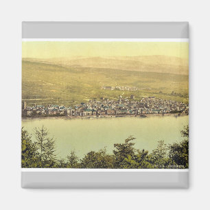 Imán Vista general, Rudesheim, Rin, Alemania clásica