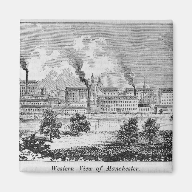 Imán Vista occidental de Manchester (Frente)