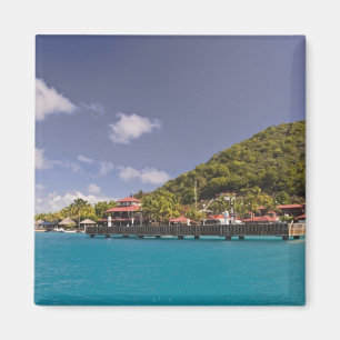 Imán Vista panorámica de Bitter End Yacht Club Virgen