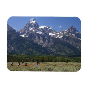 Imán Vista panorámica de la cordillera Teton