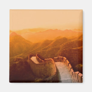 Imán Vista panorámica de la Gran Muralla, China