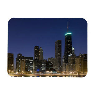 Imán Vista panorámica de la orilla del lago de Chicago