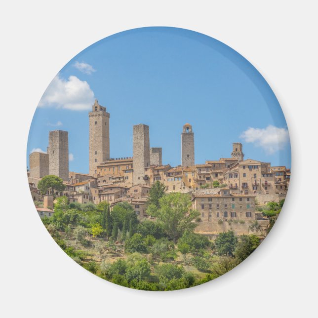 Imán Vista panorámica de la Toscana de San Gimignano It (Frente)