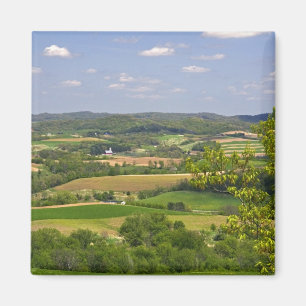 Imán Vista panorámica de las tierras de cultivo al sur 