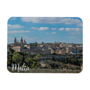 Imán Vista panorámica del casco antiguo de La Valeta en