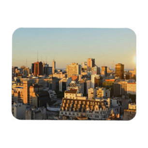 Imán Vista panorámica del paisaje urbano en la