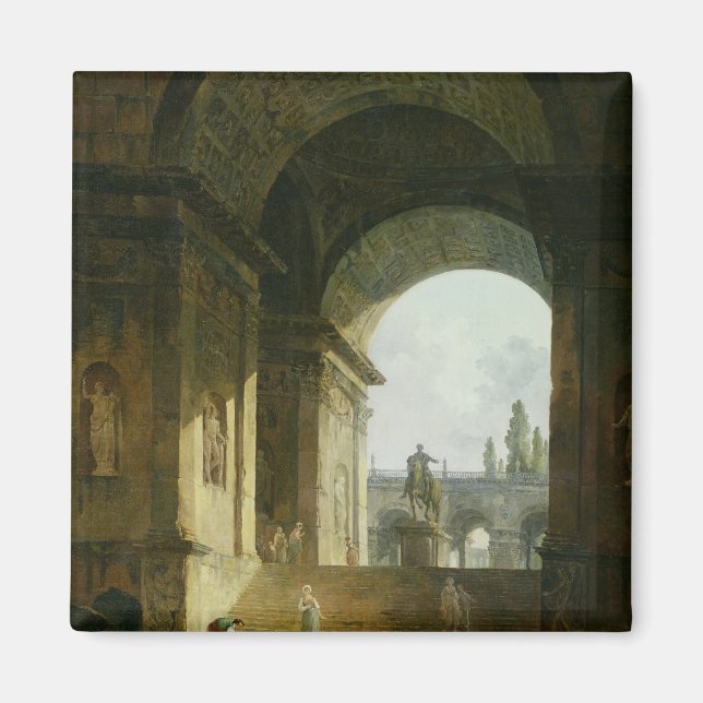 Imán Vista pintoresca del Capitolio (Frente)