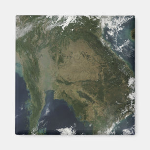 Imán Vista por satélite de Indochina