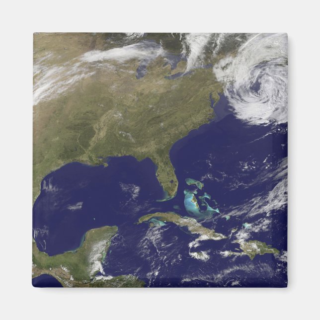 Imán Vista por satélite de la costa este de los Estados (Frente)