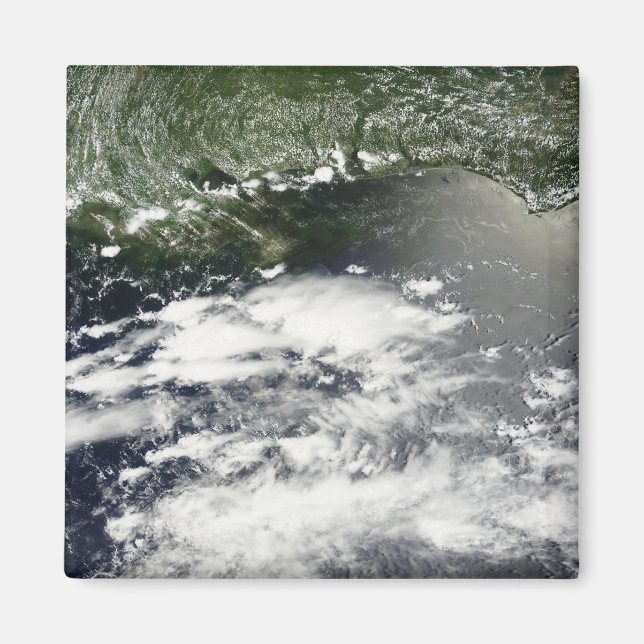Imán Vista por satélite de las fugas de petróleo 2 (Frente)