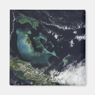 Imán Vista por satélite de las islas de Bahama