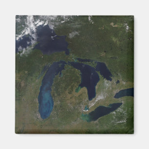 Imán Vista por satélite de los Great Lakes