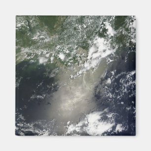 Imán Vista por satélite de rayas y de cintas del aceit