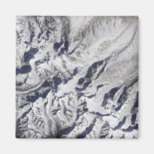 Imán Vista por satélite de un glaciar Himalayan