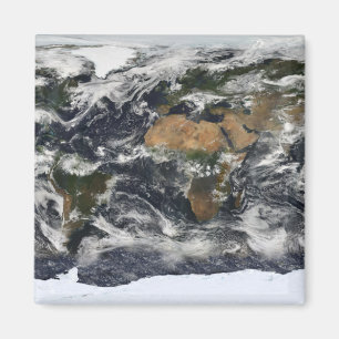 Imán Vista por satélite detallada de la tierra