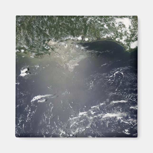 Imán Vista satelital de las fugas de petróleo (Frente)