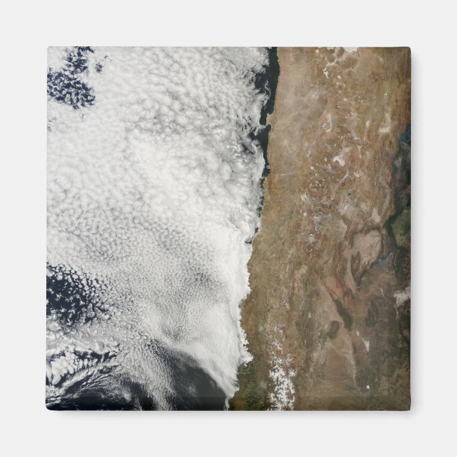 Imán Vista satelital de las montañas de los Andes (Frente)